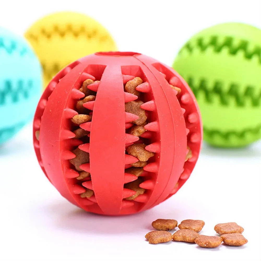 The Interactive Rubber Ball for Chewing and Pet Tooth Cleaning